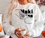 Black Outline Art Makima Chainsaw Man Unisex Hoodie