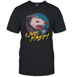 Live Fast Eat Trash Raccoon Opossum T-Shirt