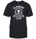 Andrew Scott Wearing Elsinore Fencing Club Shirt