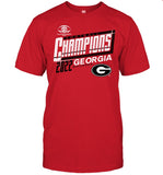Georgia Bulldogs Blue 84 2022 SEC Football Conference Champions Locker Room T-Shirt