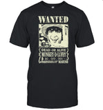 Limited Monkey D Luffy Wanted One Piece Live Action T Shirt