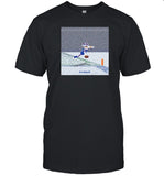 Limted Josh Allen Flying Touchdown Snow Pixelnfl Shirt