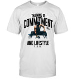 Curls For The Girl Training Is Commitment And Lifestyle Tical Athletic T-Shirt