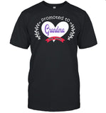 Heart promoted to grandma est 2021 shirt