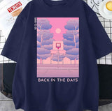 90s Anime Basketball Sunset Vaporwave Unisex T-Shirt