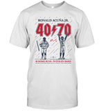 Limited Ronald Acuña Jr. 40 Home Runs 70 Stolen Bases Shirt