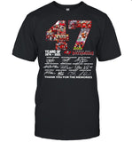 47 Year Of 1974-2021 Thank You For The Memories Signature shirt_1