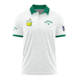 Golf Pattern Masters Tournament Callaway Polo Shirt White And Green Color Golf Sports All Over Print