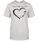 Heart just a table tennis girl shirt