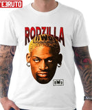 90's Rodzilla Dennis Rodman Basketball Player Vintage Graphic Unisex T-shirt