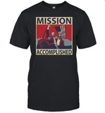 David Harris Jr Wearing Mission Accomplished