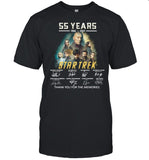 55 years 1966-2021 Star Trek thank you for the memories signatures shirt_1