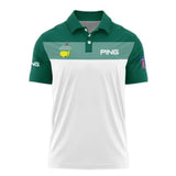 Golf Masters Tournament Ping Polo Shirt Sports Green And White All Over Print Polo Shirt For Men