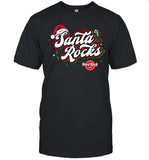 Hard Rock Adult Fit Santa Rocks Black T Shirt 2024