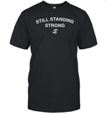 Georges St-Pierre Wearing Still Standing Strong Logo Shirt