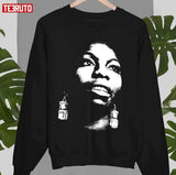 Black N White Art Nina Simone Unisex T-Shirt