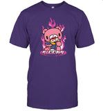 Gloomy Bear Y2k Pink Flame Shirts