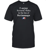Limited I Enjoy Romantic Walks To The Line Of Scrimmage Shirt