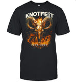 Knotfest Burning Goat Skull Iowa 2024 Event Shirt