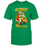 Limited Santa Get Drilled Concrete Cutting Christmas 2024 Tee