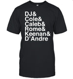 Limited Dj & Cole & Caleb & Rome Keenan & D'andre Shirt