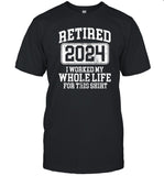 Limited Retired 2024 Retirement Men Women Humor Shirt