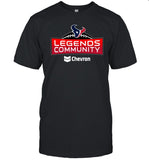 Andre Johnson Wearing Houston Texans Legends Community Chevron Shirt