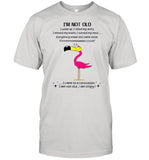 Flamingo Im not old I came to a conclusion shirt_1