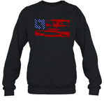 Gun Freedom Flag Crewneck Sweatshirt