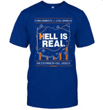 Limited Hell Is Real Christmas Cincinnati vs Columbus December 2, 2023 Shirt