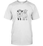 katie van slyke Poppy & Petunia Sketch shirt