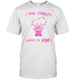 I Have Stability Ability To Stab Angel Dust Fanart T-Shirt, Hoodie, Tank Top, Sweater And Long Sleeve T-Shirt-Unisex T-Shirt