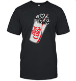 Heart Bubbles Diet Coke Shirts Black