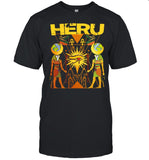 Ancient Egypt Hieroglyph Egyptian Heru Horus Gods Pyramids shirt_1