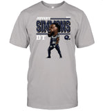 Jeffery Simmons Tennessee Cartoon WHT Shirt Limited