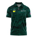 Dark Green Stars Pattern Grunge Background Masters Tournament Taylor Made Polo Shirt Style Classic Polo Shirt For Men