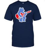 Limited Cubs Bear Guitar Logo Shirt