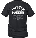 Flag Nor Fail Hustle Harder Logo T-shirt