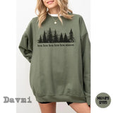 hoa hoa hoa hoa hoa sweatshirt, twilight inspired sweatshirt, forks sweatshirt, sweater weather, cozy season crewneck