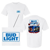 hr Character Bud Light T-shirt - 2 Side - Find Your Look - Dynamic Prints - Unisex Appeal - Colors Galore - All Sizes Offered