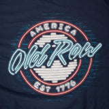 Old Row USA Neon Circle Logo Pocket Tee