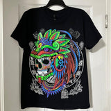 penacho Quetzacoalt y-shirt Black Cotton