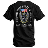 Support Those Who Build America. Back The Blue Collar Men's T-Shirt