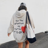 the greatest of these is love hoodie | sand | black | brown | ash | light puff-print |, Faith Love Hop Clothing, Christian Sweater